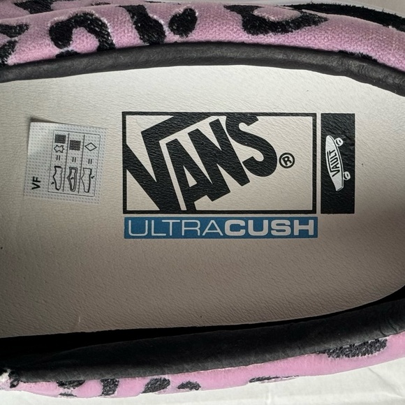 Vans Vault Animal Print Shoes, black suede, velvet leopard print combo, NIB Rare - Picture 9 of 16